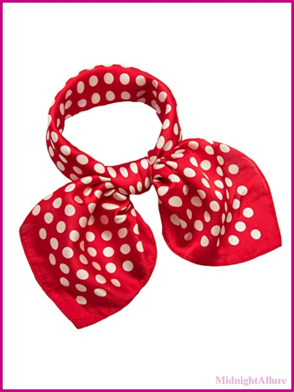 Small Square Silk Like Scarf Satin Ribbon Neck Scarfs